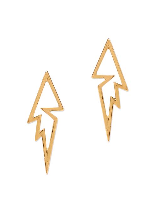 gold metal earring - 11531891 - Very Small Image - 1