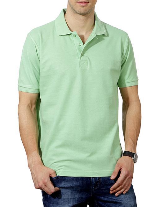 green polo neck cotton t-shirt - 11533022 - Very Small Image - 1