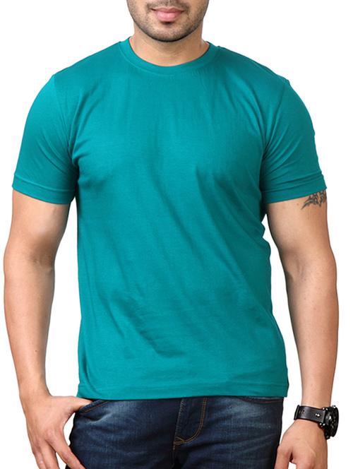 sea green cotton t-shirt - 11533042 - Very Small Image - 1