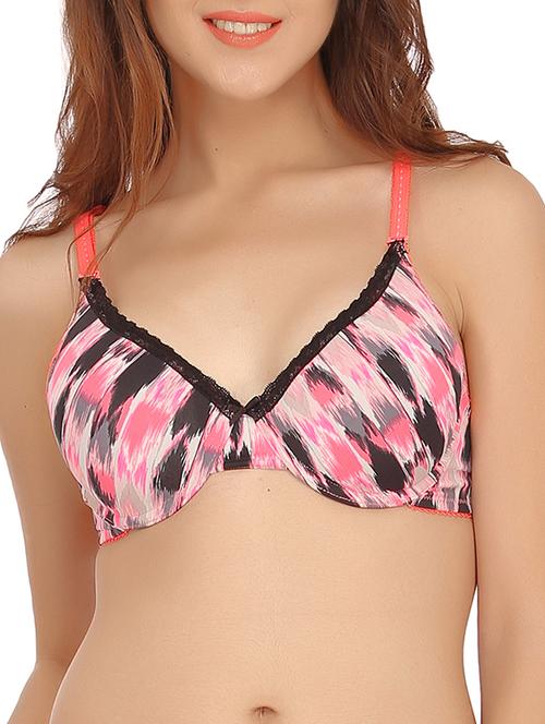 orange lace plunge bra - 11533486 - Very Small Image - 1
