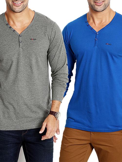 set of 2 multi colored cotton t-shirt - 11534133 - Very Small Image - 1