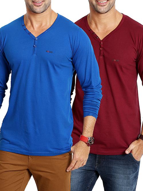 set of 2 multi colored cotton t-shirt - 11534156 - Very Small Image - 1
