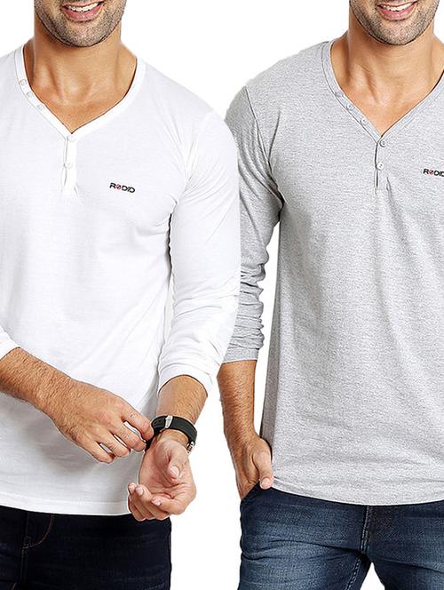 set of 2 multi colored cotton t-shirt - 11534161 - Very Small Image - 1