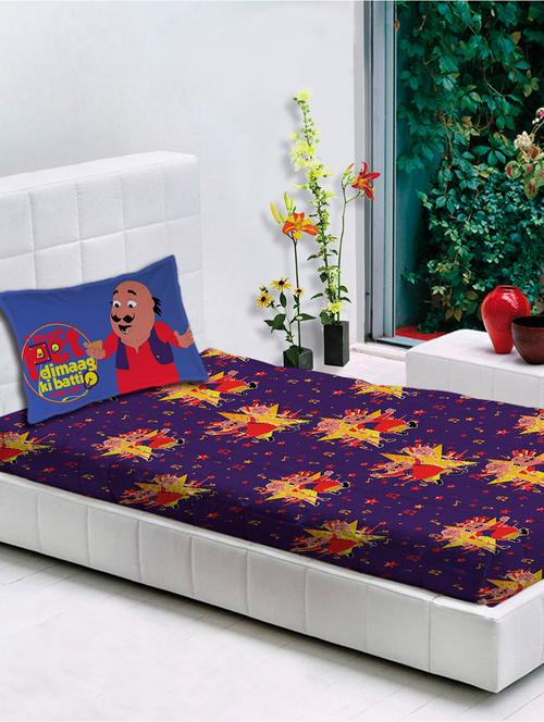 motu patlu single bed sheet set - 11534415 - Very Small Image - 1