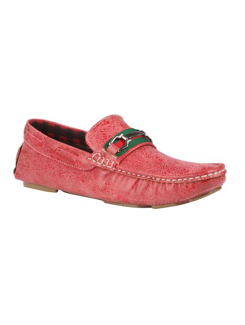 red leather slip on loafers - 11534459 - Very Small Image - 1