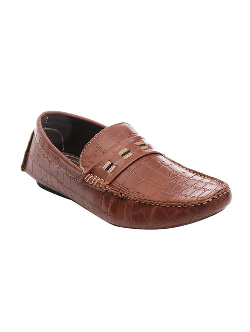 tan leather slip on loafers - 11534474 - Very Small Image - 1