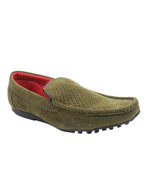 green leather slip on loafers - 11534502 - Very Small Image - 1