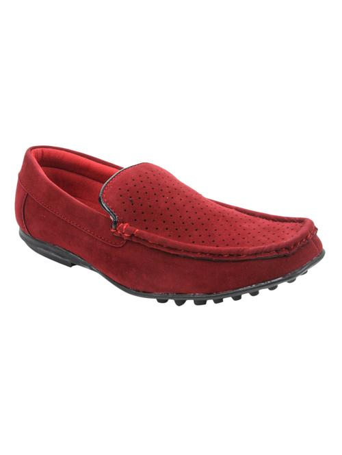 red leather slip on loafers - 11534503 - Very Small Image - 1