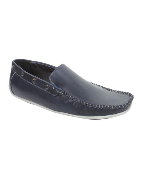 blue leather slip on loafers - 11534510 - Very Small Image - 1