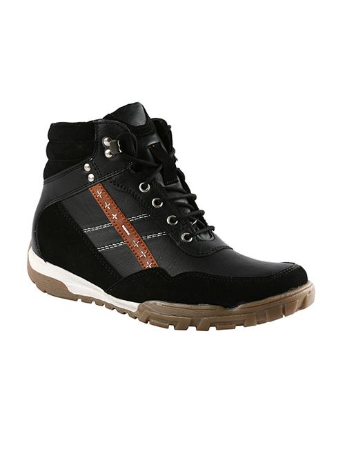 black lace up casual boot - 11534927 - Very Small Image - 1