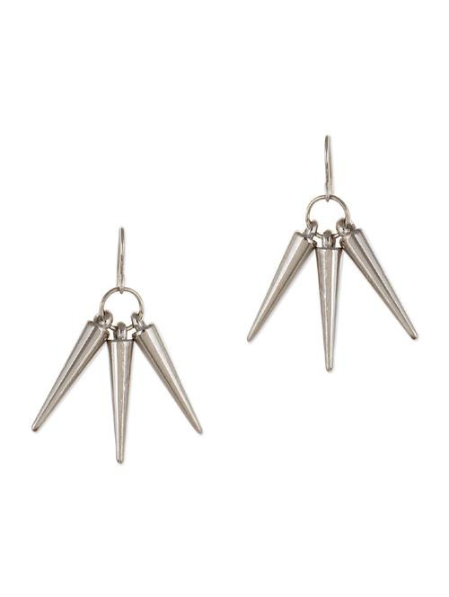gold toned spike metal earrings - 11538887 - Very Small Image - 1