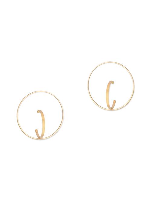 gold toned metal earrings - 11538910 - Very Small Image - 1