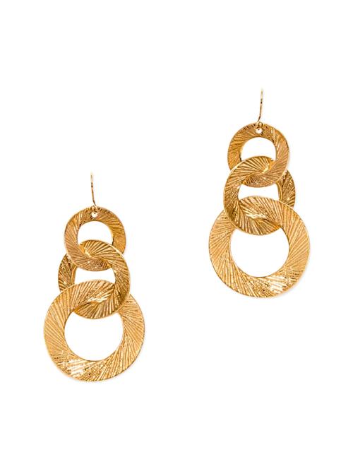 gold toned metal earrings - 11538915 - Very Small Image - 1