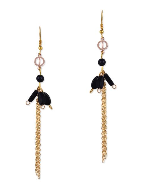 black embellished metal earrings - 11538949 - Very Small Image - 1