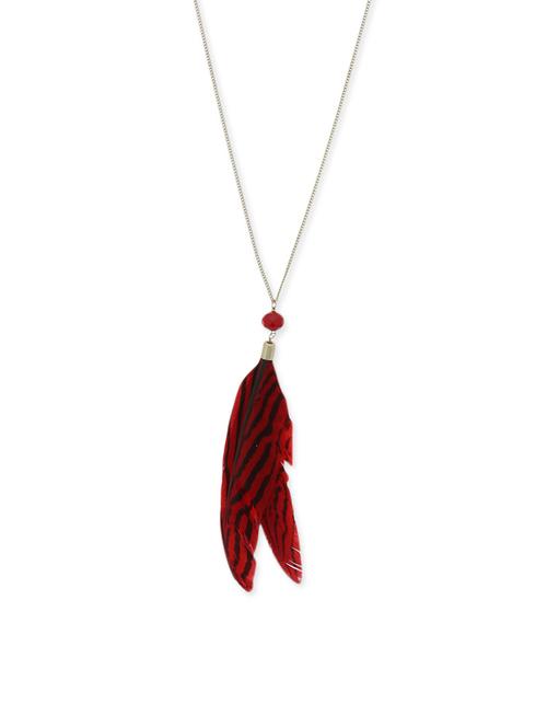 red metal long necklace - 11538952 - Very Small Image - 1