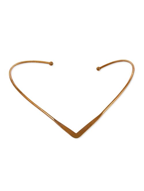 gold metal choker necklace - 11538958 - Very Small Image - 1