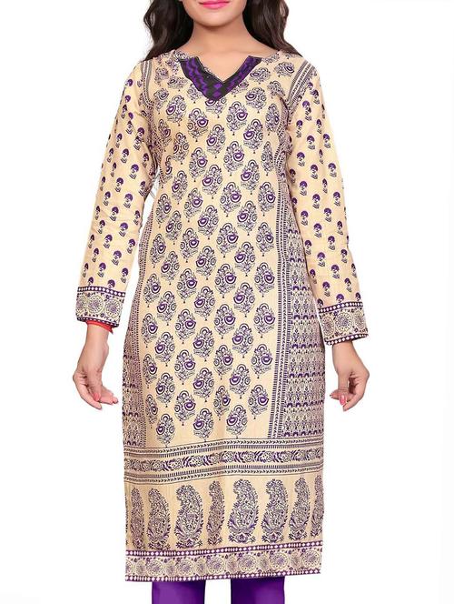 women's straight kurta - 11539678 - Very Small Image - 1