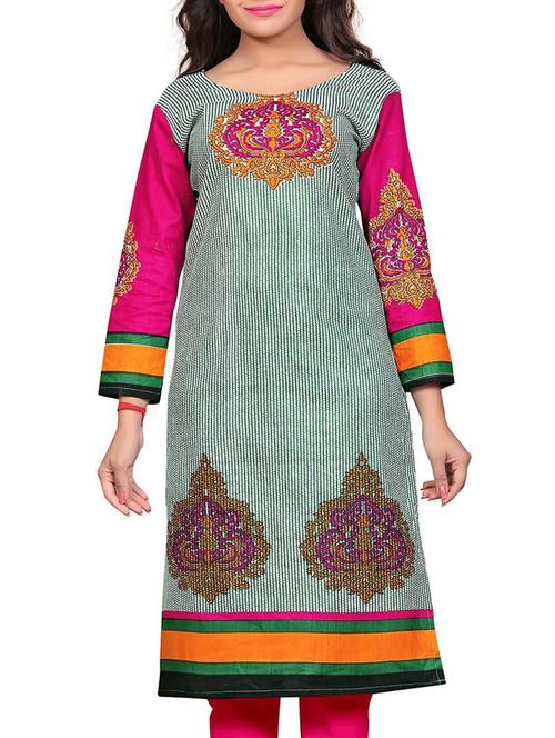 women's straight kurta - 11539681 - Very Small Image - 1