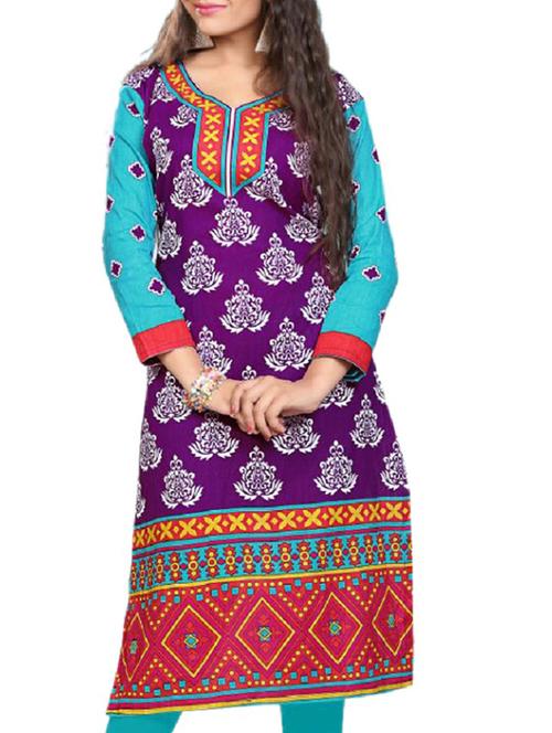 women's straight kurta - 11539728 - Very Small Image - 1