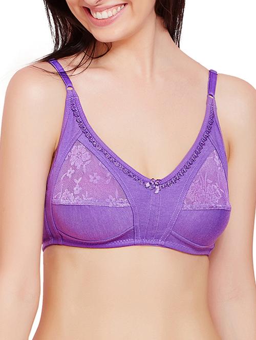 purple polyester regular bra - 11542355 - Very Small Image - 1