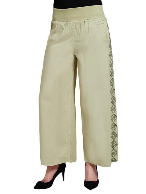 green rayon palazzos - 11543372 - Very Small Image - 1