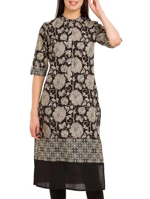 straight printed kurta - 11544140 - Very Small Image - 1
