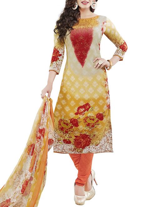 multi colored faux crepe unstitched suit - 11545567 - Very Small Image - 1