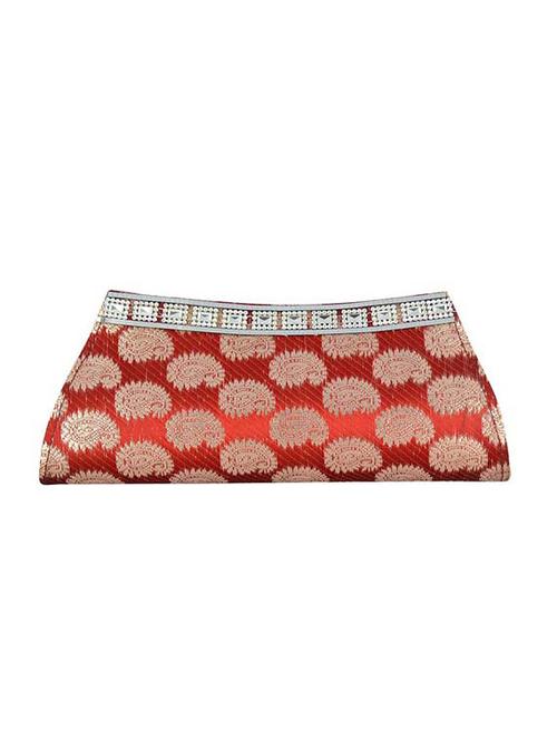 red leatherette (pu clutch - 11547007 - Very Small Image - 1