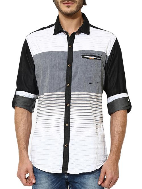 multi colored cotton casual shirt - 11555492 - Very Small Image - 1