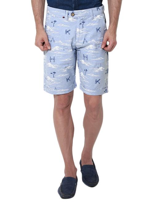 light blue cotton shorts - 11555725 - Very Small Image - 1