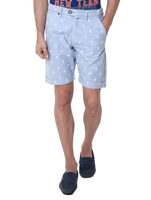 light blue cotton shorts - 11555731 - Very Small Image - 1
