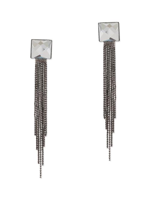 black metal drop earring - 11556353 - Very Small Image - 1