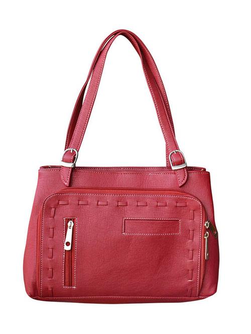red leatherette braided handbag - 11558585 - Very Small Image - 1