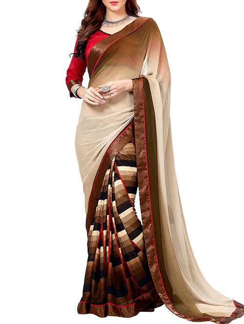 multi colored georgette saree - 11566947 - Very Small Image - 1