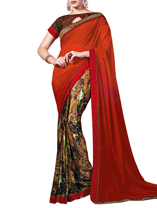 multi colored georgette saree - 11566951 - Very Small Image - 1
