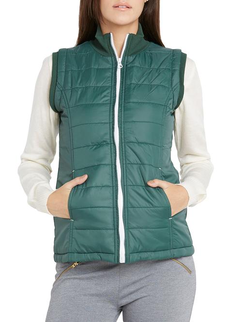 green color, acrylic casual jacket - 11567141 - Very Small Image - 1
