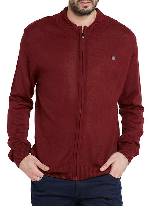 red color, cotton casual jacket - 11567934 - Very Small Image - 1