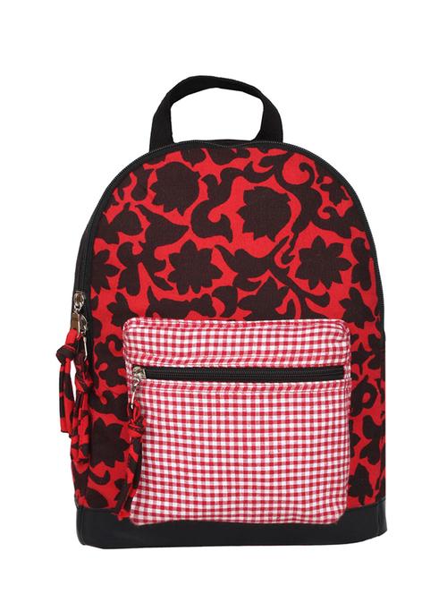 red canvas regular backpack - 11570257 - Very Small Image - 1