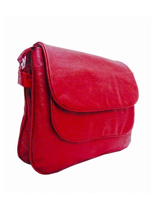 red color, leatherette sling bag - 11570282 - Very Small Image - 1