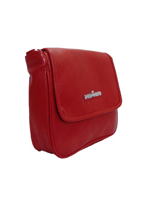 red color, leatherette sling bag - 11570300 - Very Small Image - 1