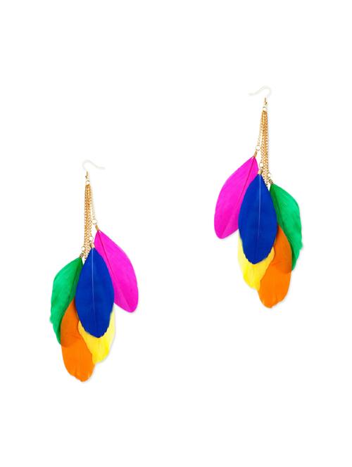 multi colored metal drop earring - 11575064 - Very Small Image - 1