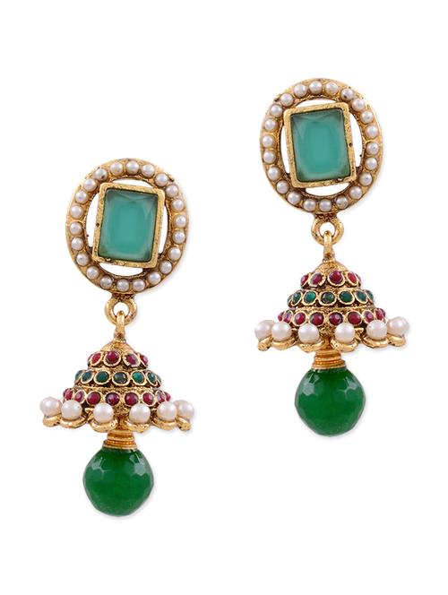 green copper earring - 11575770 - Very Small Image - 1