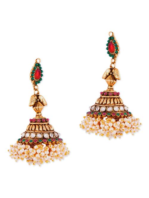 multi colored copper earring - 11575795 - Very Small Image - 1