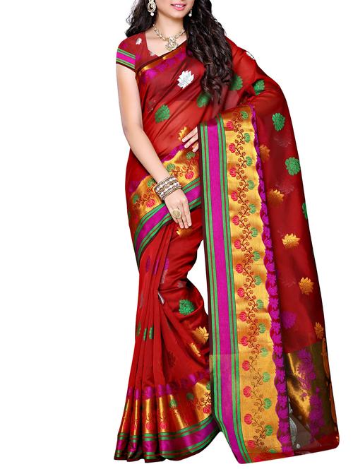 red art silk uppada saree - 11578019 - Very Small Image - 1