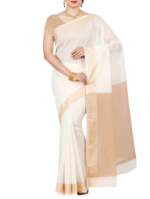 zari woven saree - 11578171 - Very Small Image - 1