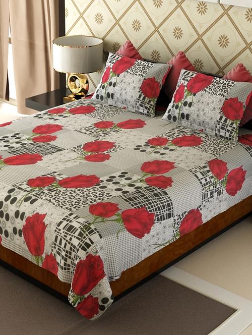 white cotton blend bed sheet set - 11579051 - Very Small Image - 1