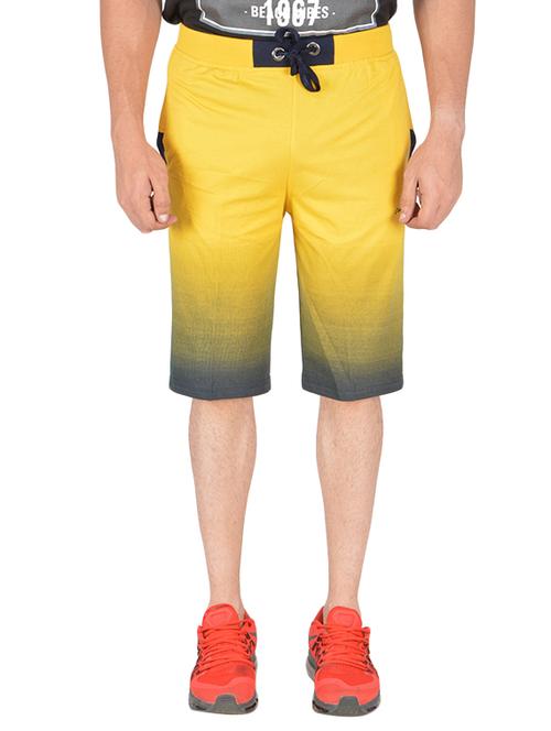 yellow color, cotton three- fourth - 11580221 - Very Small Image - 1
