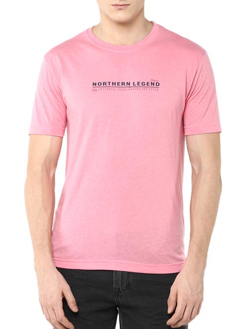 pink cotton printed t-shirt - 11580270 - Very Small Image - 1