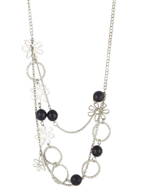 Silver embellished metallic necklace - 1158052 - Very Small Image - 1