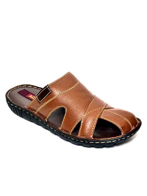 brown leather slipper - 11583049 - Very Small Image - 1
